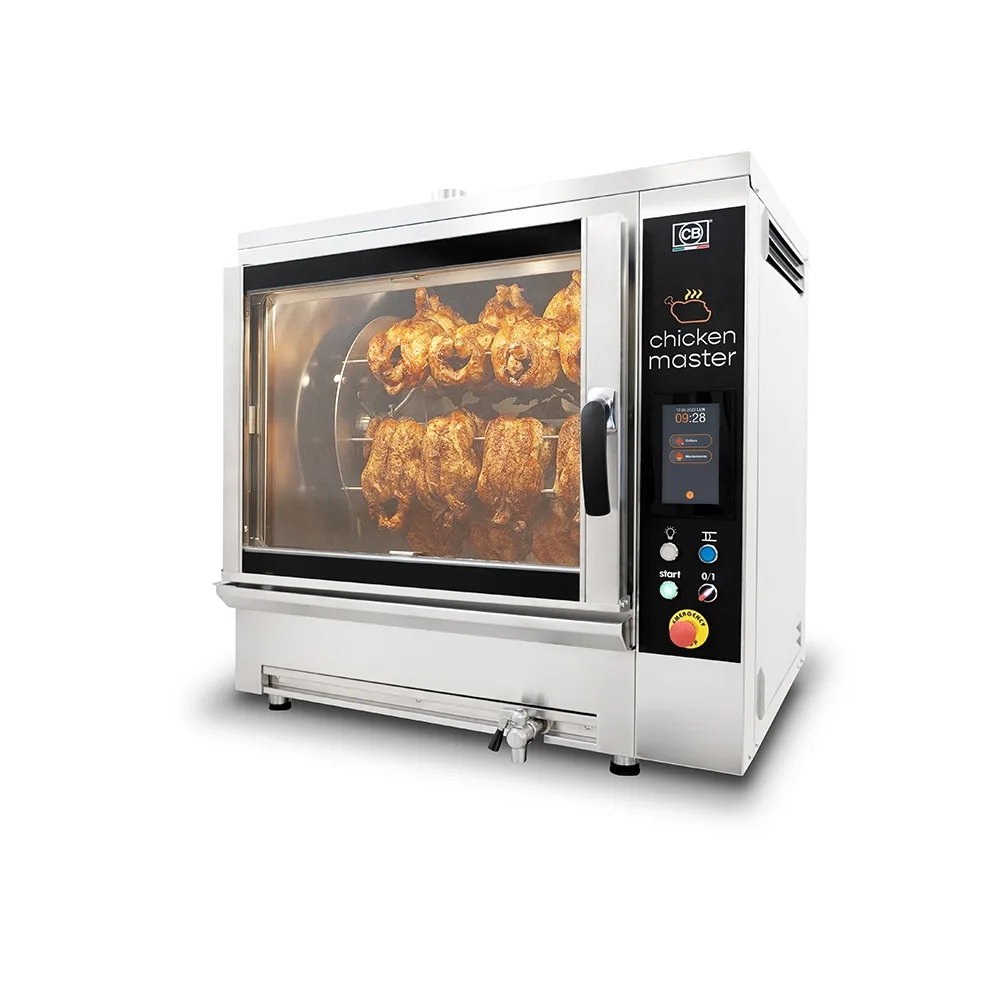 CB Chicken Master, Rosticero ventilado de infrarrojo con autolavado