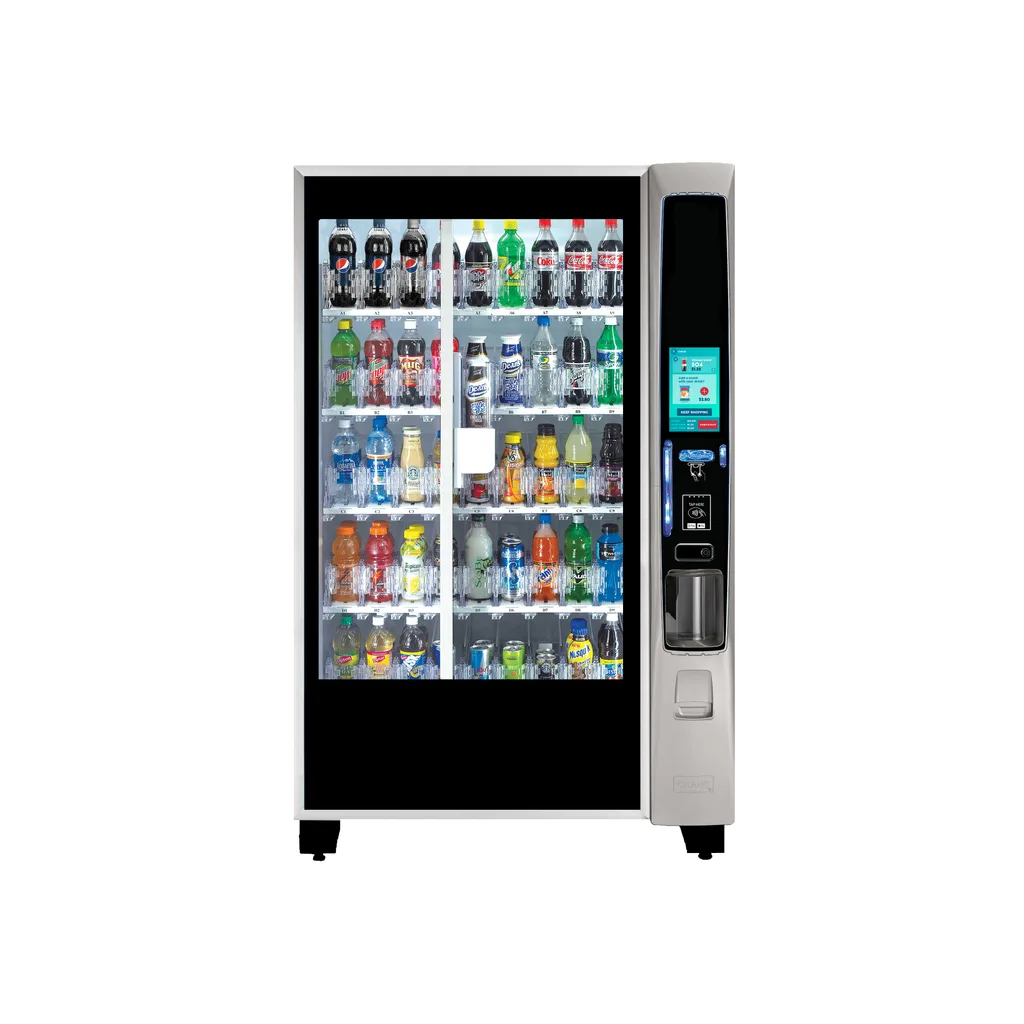 CPI BevMax MEDIA2, Expendedora de bebida fría con pantalla táctil de 9"