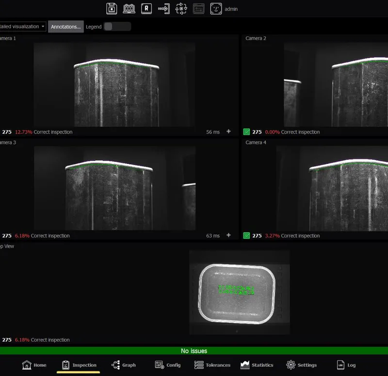 E2M Couth VisioInspect 2.0, Software de visión artificial para inspección