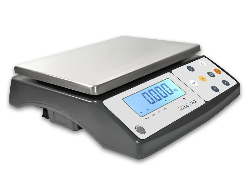 HiWEIGH WX, Balanza de trastienda de 30 kg con plato grande