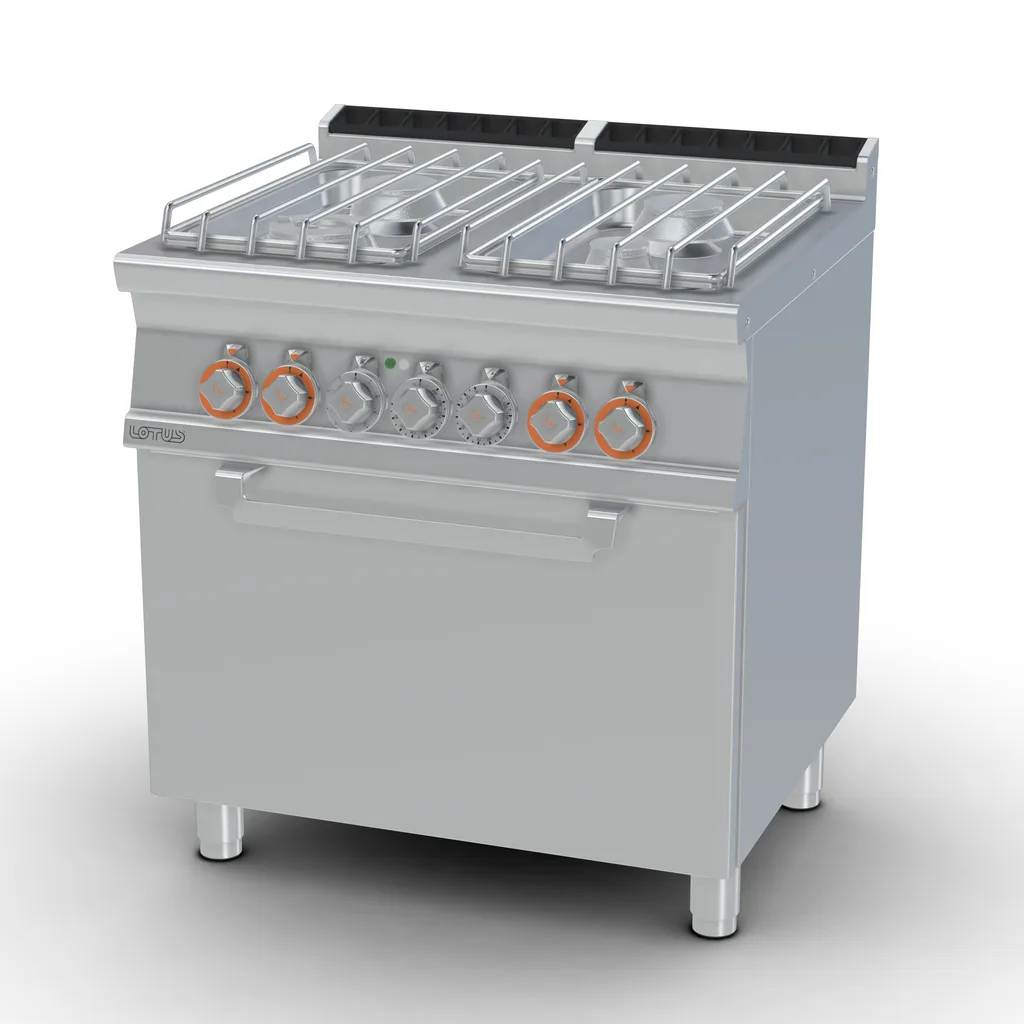 LOTUS Cocina mixta: fuegos a gas y horno eléctrico, Cocina mixta: fuegos a gas y horno eléctrico
