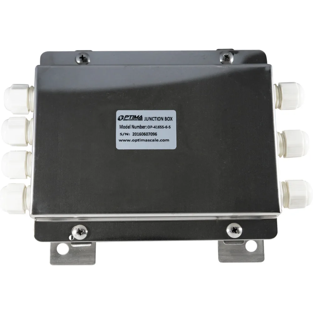 Optima Scale OP-416-6, Caja de suma de 6 puertos, en inoxidable
