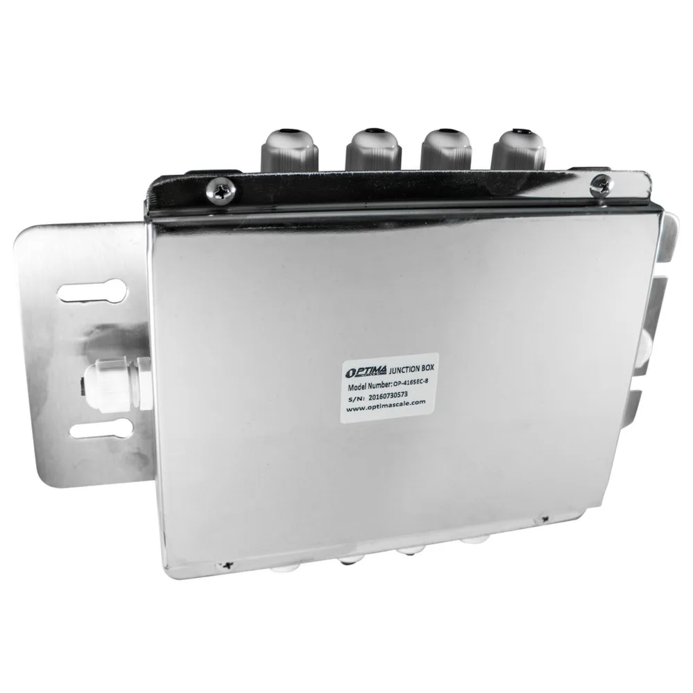 Optima Scale OP-416-8, Caja de suma de 8 puertos, en inoxidable