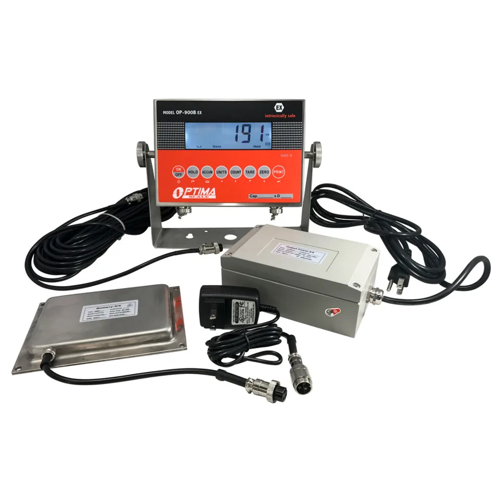Optima Scale OP-900B-EX, Indicador a prueba de explosión