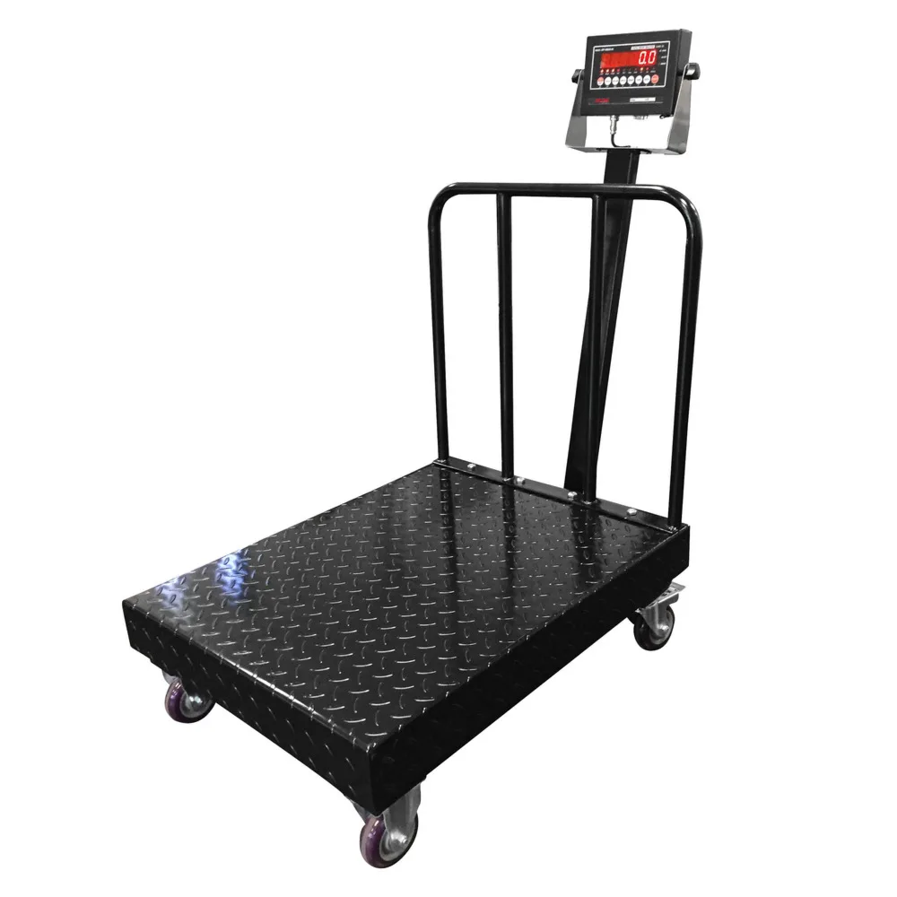 Optima Scale OP-915BWD, Balanza de banco con piso antideslizante y ruedas