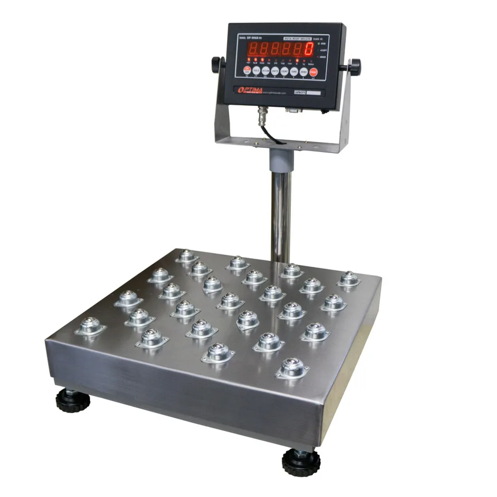 Optima Scale OP-915 Ball Transfer, Balanza de banco con bolas locas
