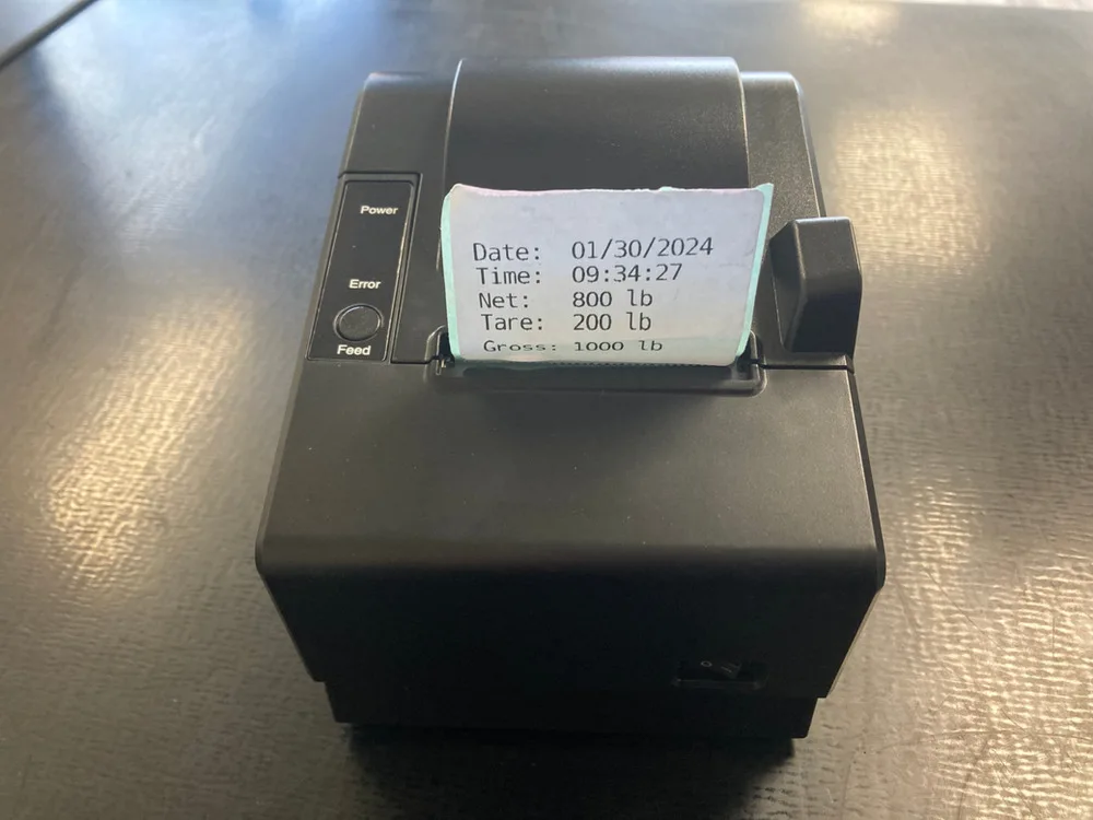 Optima Scale T412X, Impresora de etiqueta adhesiva con batería