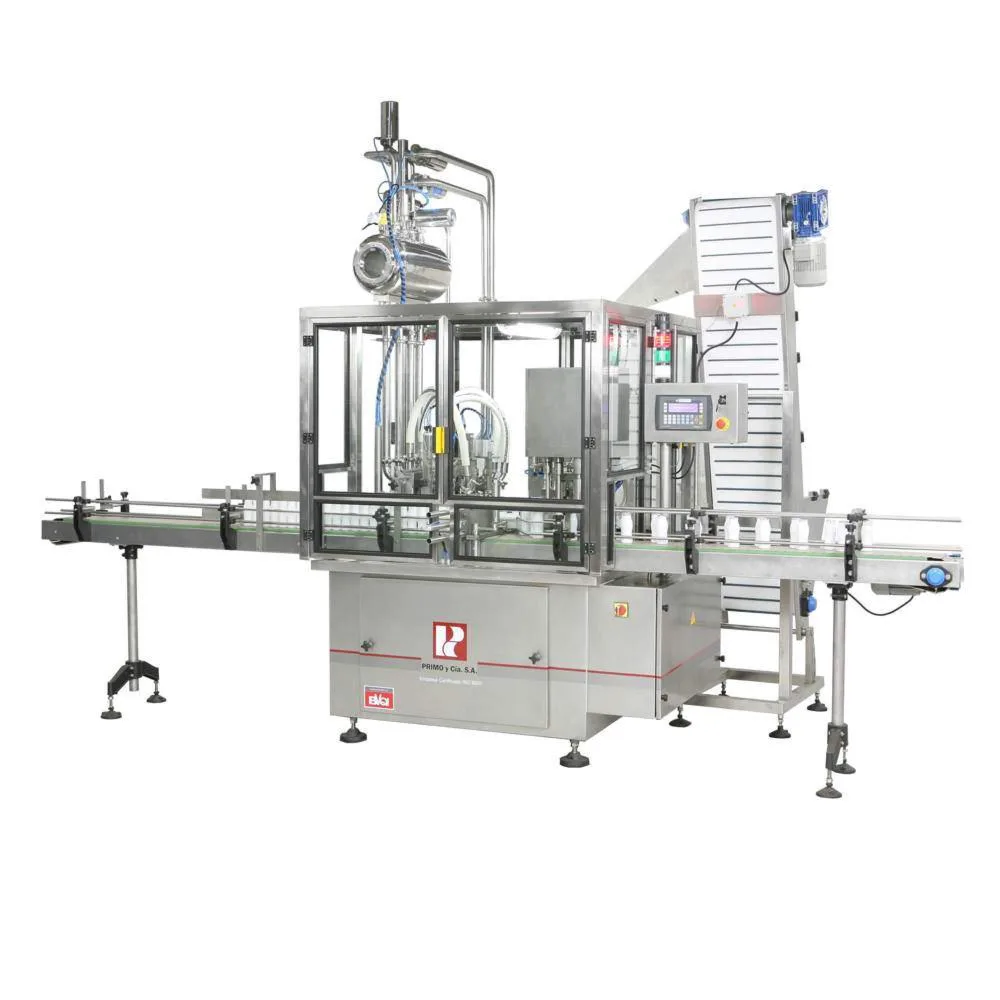 Grupo Primo Botellas, modelo rotativo, Envasadora rotativa de botellas