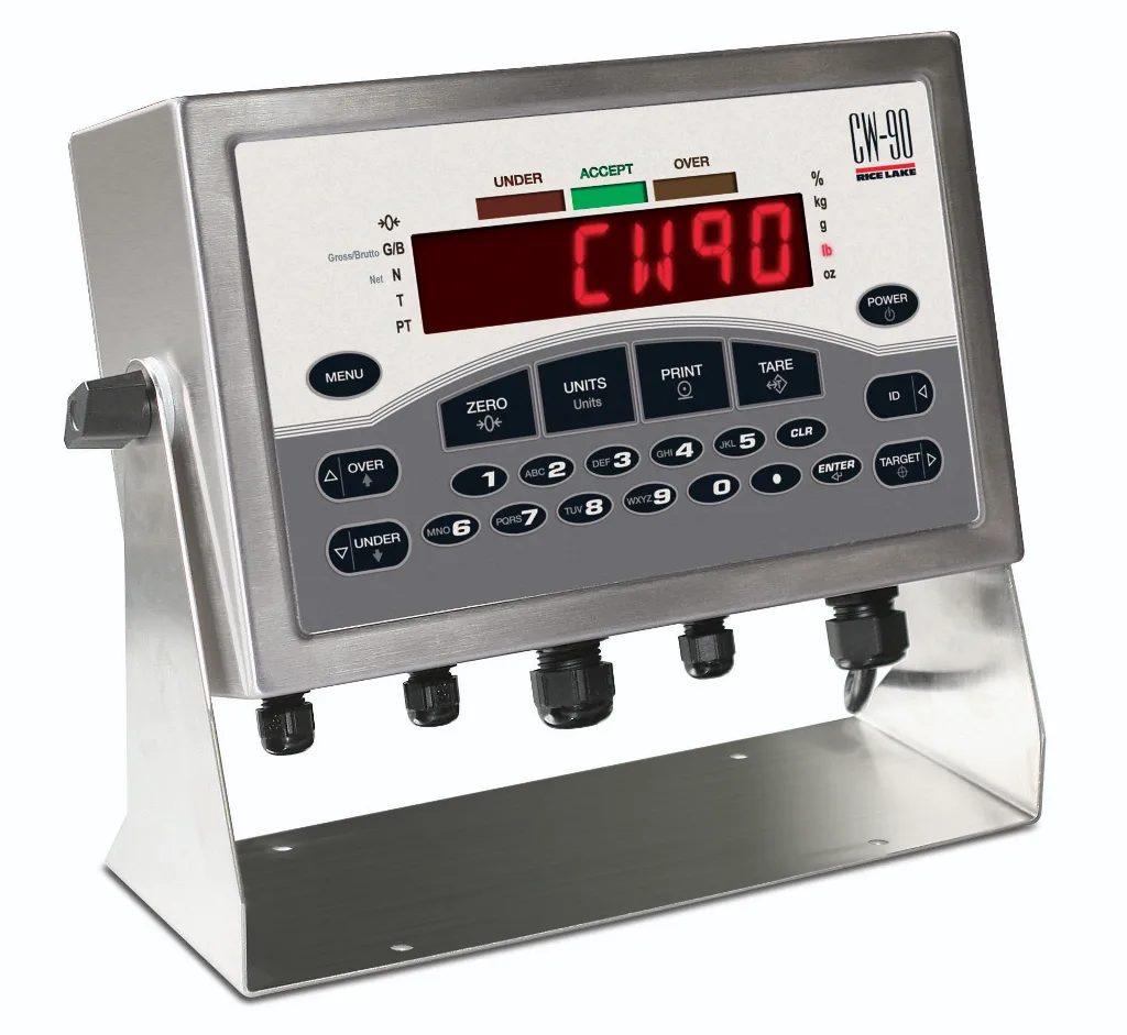 Rice Lake CW-90, Indicador de chequeo de peso