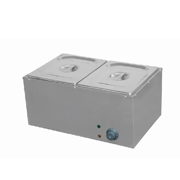 Shinelong Baño María eléctrico 2 recipientes, Baño María eléctrico de mesa de 2 recipientes