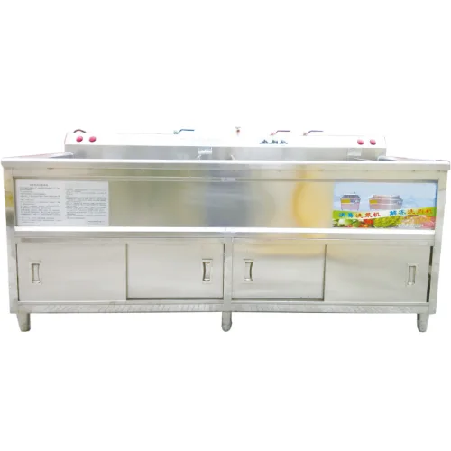 Shinelong F047, Lavadora de frutas y verduras de 340 L, dos tinas