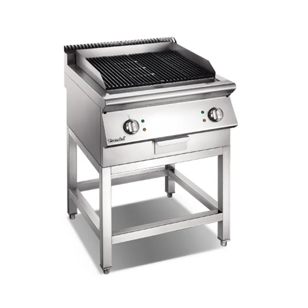 Shinelong Serie X parrilla eléctrica con base, Parrilla eléctrica de piedra de lava sobre base