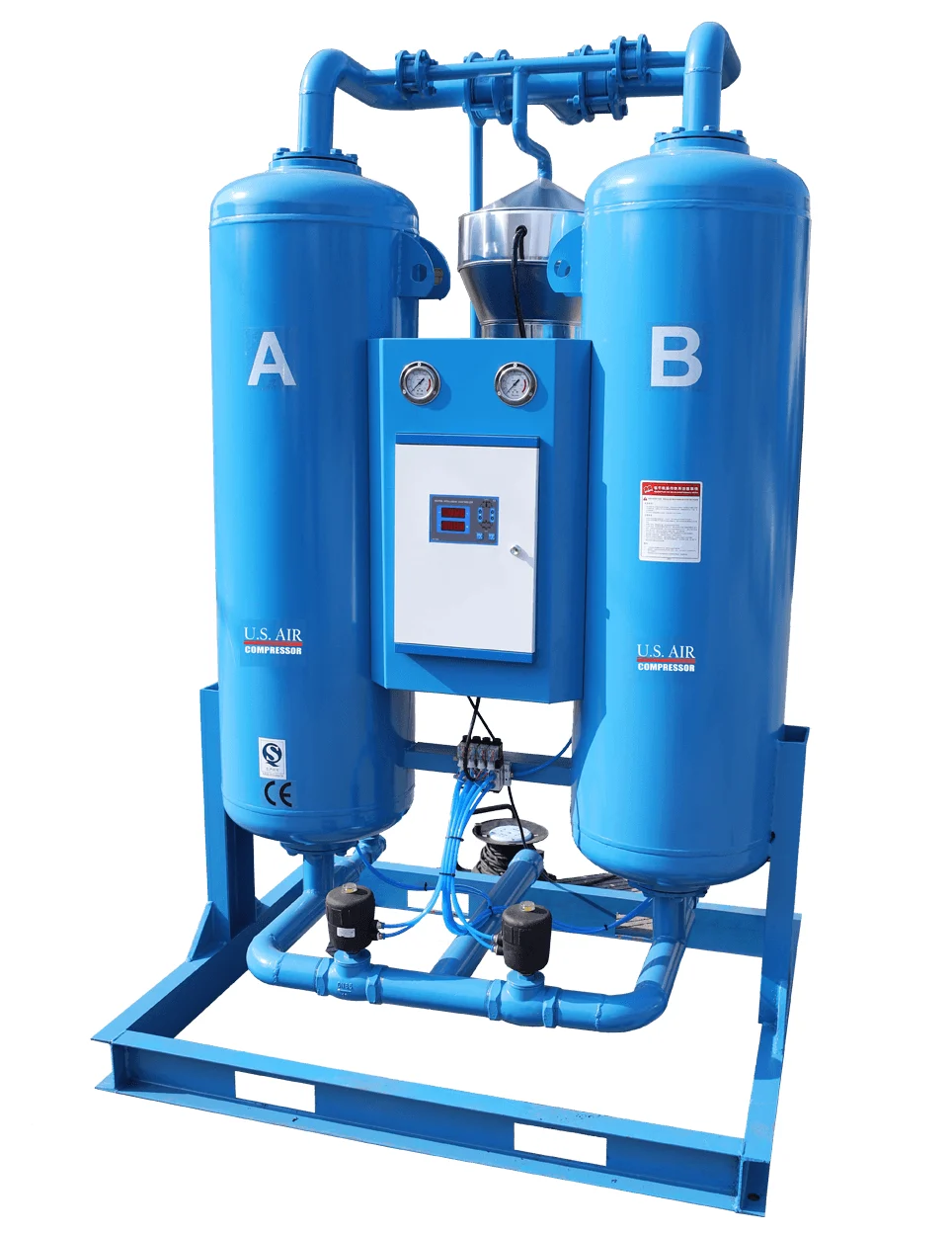 US Air Compressor Serie US AD, Secadora de adsorción regenerativa sin calor