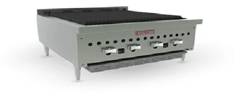 Vulcan Serie VCCB, Asador de gas con briquetas de carbón